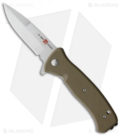 Al Mar Mini SERE 2020 Spring Assisted Knife Coyote GFN (3" Satin) 3 Al Mar Mini SERE 2020 Spring Assisted Knife Coyote GFN (3" Satin)