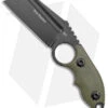 Andre De Villiers Box Butcher Fixed Blade Knife OD Green G-10 (3.75" Black) -Swiz Knives Shop Andre de Villiers Box Butcher Fixed Blade OD Green G 10 Black BHQ 144117 jr