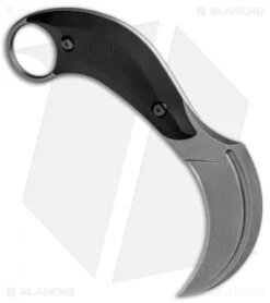 Bastinelli Creations B.A.K. Karambit Fixed Blade Knife Black G-10 (3.25" SW) -Swiz Knives Shop Bastinelli Creations BAK SW BAS213 BHQ 86906 jr spine