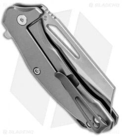 Bastion Braza Mini Bro Cleaver Frame Lock Gray Stainless (2" Satin) -Swiz Knives Shop Bastion Braza Mini Bro Cleaver FL Gray SS Satin BSTN228C BHQ 97461 jr side