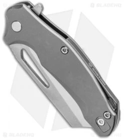 Bastion Braza Mini Bro Cleaver Frame Lock Gray Stainless (2" Satin) -Swiz Knives Shop Bastion Braza Mini Bro Cleaver FL Gray SS Satin BSTN228C BHQ 97461 jr spine