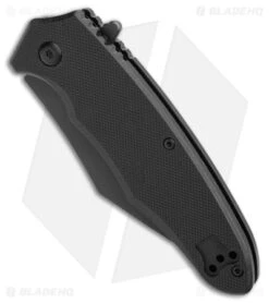 Blackhawk Be-Wharned Sideliner Knife Black G-10 (3.25" Black Plain) -Swiz Knives Shop Blackhawk Be Wharned G 10 Sideliner DLC Black BHQ 178056 jr spine