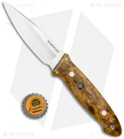 Boker Cub Fixed Blade Knife Curly Birch (3.9" Satin) -Swiz Knives Shop Boker Cub Fixed Blade Curly Birch Satin 127661 BHQ 120599 jr bottlecap