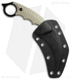 Boker Magnum Spike Karambit Fixed Blade Knife Tan G-10 (3.75" Black) 02SC028 -Swiz Knives Shop Boker Magnum Spike Karambit Tan Black 02SC028 BHQ 49551 jr sheath