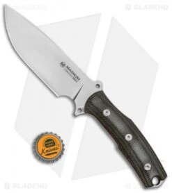Boker Magnum Vox 2021 Collection Fixed Blade Knife Black Micarta (5.3" Satin) -Swiz Knives Shop Boker Magnum Vox 2021 Collection Fixed Blade Satin 02MAG2021 BHQ 121274 jr bottlecap