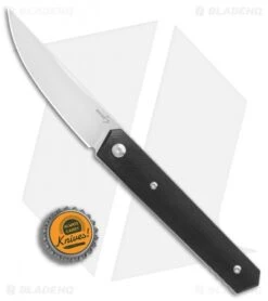 Boker Plus Kwaiken Fixed Blade Knife Black G-10 (3.6" Satin) 02BO800 -Swiz Knives Shop Boker Plus Kwaiken black G10 satin BHQ 67853 jr bottlecap