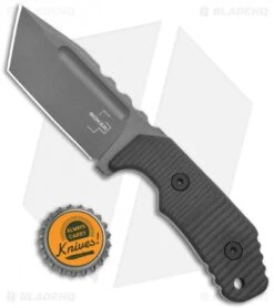 Boker Plus Little Dvalin Tanto Fixed Blade Black G-10 (3.3" Gray) 02BO034 -Swiz Knives Shop Boker Plus Little Dvalin Tanto G 10 Satin 02BO034 BHQ 120660 jr bottlecap