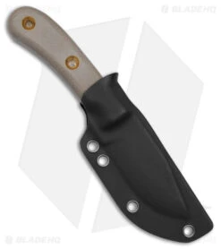 Boker Plus Micro Tracker Fixed Blade Knife Brown Micarta (3.3" Black) 02BO076 -Swiz Knives Shop Boker Plus Micro Tracker FBK Brown Micarta 3in Black BHQ 146734 td side