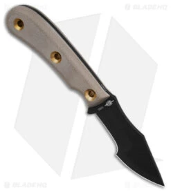 Swiz Knives Shop -Swiz Knives Shop Boker Plus Micro Tracker FBK Brown Micarta 3in Black BHQ 146734 td spine