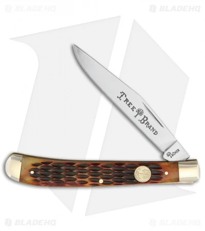 Boker Slim Line Trapper 4" Brown Jigged Bone 110735 3 Boker Slim Line Trapper 4" Brown Jigged Bone 110735