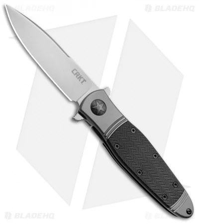 CRKT Bombastic Frame Lock Knife Black GFN (3.3" Satin) K340KXP 3 CRKT Bombastic Frame Lock Knife Black GFN (3.3" Satin) K340KXP