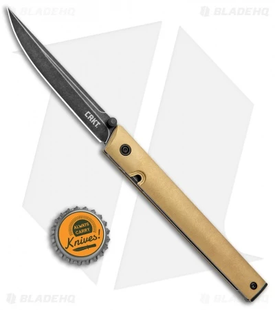 CRKT CEO Liner Lock Blade HQ Exclusive Knife Brass (3.11" Black Stonewash D2) 6 CRKT CEO Liner Lock Blade HQ Exclusive Knife Brass (3.11" Black Stonewash D2) - Image 4