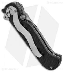 CRKT Bud Nealy Pesh-Kabz Liner Lock Knife Black (3" Satin) 6663 -Swiz Knives Shop CRKT Bud Nealy Pesh Kabz LL Black Satin 6663 BHQ 87730 jr side