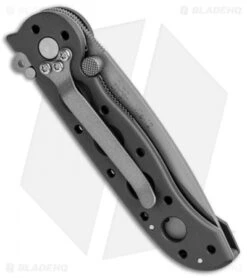 CRKT Carson M16-12 Folding Tanto Flipper Knife BB (3" Bead Blast Serr) -Swiz Knives Shop CRKT Carson M16 12 Folding Tanto BB BB Serr BHQ 87731 jr side