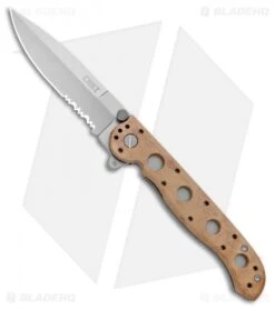 CRKT Carson M16-13ZM Desert Spear Point Flipper Knife (3.5" Bead Blast Serr)