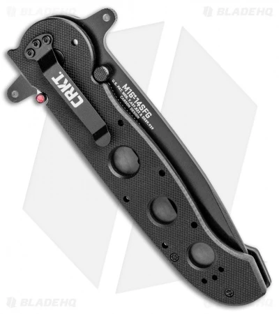 CRKT Carson M16-14SFG Special Forces Tanto Flipper Knife (3.875" Black Serr) 5 CRKT Carson M16-14SFG Special Forces Tanto Flipper Knife (3.875" Black Serr) - Image 3