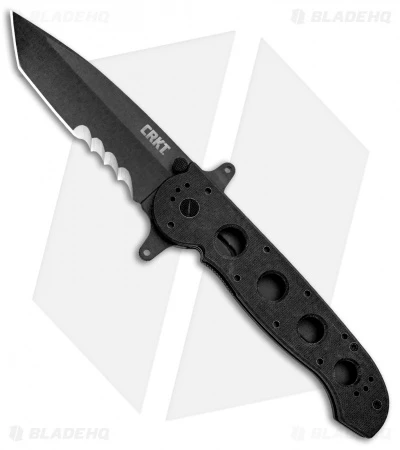 CRKT Carson M16-14SFG Special Forces Tanto Flipper Knife (3.875" Black Serr) 3 CRKT Carson M16-14SFG Special Forces Tanto Flipper Knife (3.875" Black Serr)