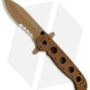 CRKT Carson M21-14DSFG Special Forces Flipper Knife Tan G-10 (3.875" Serr) 1 CRKT Carson M21-14DSFG Special Forces Flipper Knife Tan G-10 (3.875" Serr) -Swiz Knives Shop CRKT Carson M21 14DSFG Special Forces Flipper Tan G 10 Serr BHQ 4983 jr 1