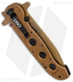 CRKT Carson M21-14DSFG Special Forces Flipper Knife Tan G-10 (3.875" Serr) 8 CRKT Carson M21-14DSFG Special Forces Flipper Knife Tan G-10 (3.875" Serr) -Swiz Knives Shop CRKT Carson M21 14DSFG Special Forces Flipper Tan G 10 Serr BHQ 4983 jr 1 side