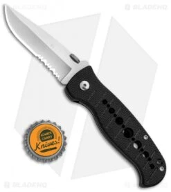 CRKT Crawford Falcon Liner Lock Knife Black Zytel (3" Satin Serr) 6242 9 CRKT Crawford Falcon Liner Lock Knife Black Zytel (3" Satin Serr) 6242 -Swiz Knives Shop CRKT Crawford Falcon LL Black Zytel Satin Serr 6242 BHQ 87729 jr bottlecap