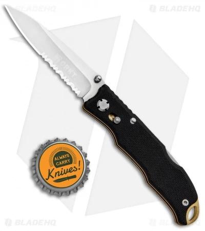 CRKT Lake Laredo 2 Lockback Knife Black G-10 (2.75" Satin Serr) 7264 6 CRKT Lake Laredo 2 Lockback Knife Black G-10 (2.75" Satin Serr) 7264 - Image 4