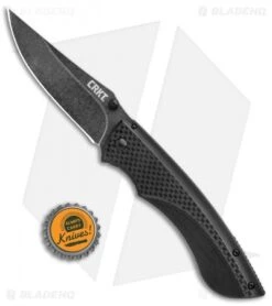 CRKT Lerch Burnout Frame Lock Knife G-10/Carbon Fiber (3.625" Black) 4123K 9 CRKT Lerch Burnout Frame Lock Knife G-10/Carbon Fiber (3.625" Black) 4123K -Swiz Knives Shop CRKT Lerch Burnout FL G 10 CF Black SW 4123K BHQ 103932 jr bottlecap