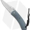 CRKT Lightfoot Urban Shark Liner Lock Knife Gray (2.5" Satin Serr) 1 CRKT Lightfoot Urban Shark Liner Lock Knife Gray (2.5" Satin Serr) -Swiz Knives Shop CRKT Lightfoot Urban Shark LL Gray Satin Serr LUS 11 BHQ 75703 jr
