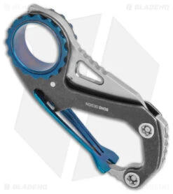 CRKT Mike Bond Compano Sheepsfoot Slip Joint Knife Carabiner (1.44" Satin) -Swiz Knives Shop CRKT Mike Bond Compano Sheepsfootf SJ Carabiner Satin BHQ 145867 jr side