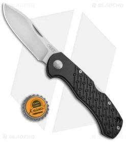 CRKT Noma Lock Back Knife Black GFN (3.3" Satin) 2815 -Swiz Knives Shop CRKT Noma LB Black GFN 2815 BHQ 51851 jr bottlecap 2