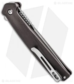 CRKT Onion Helical Liner Lock Tanto Knife Aluminum (3.52" Satin) K500GXP 8 CRKT Onion Helical Liner Lock Tanto Knife Aluminum (3.52" Satin) K500GXP -Swiz Knives Shop CRKT Onion Helical LL Tanto Aluminum Satin K500GXP BHQ 92300 jr side