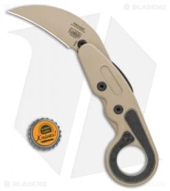 CRKT Provoke Kinematic Morphing Karambit Folding Knife (2.4" Desert Sand) -Swiz Knives Shop CRKT Provoke Kinematic Morphing Karambit Folding Knife 2.4in Desert Sand 4040DS BHQ 113912 LS Bottlecap