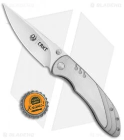 CRKT Ruger Knives Trajectory Frame Lock Knife (3.25" Satin) R2802 -Swiz Knives Shop CRKT Ruger Trajectory FL Satin R2802 BHQ 76852 jr bottlecap