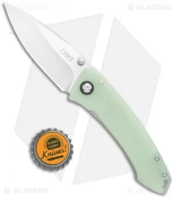 CRKT Tuna Frame Lock Knife Natural G-10 (3.25" Stonewash D2) -Swiz Knives Shop CRKT Tuna FL Natural G 10 SW 2520JSD2 BHQ 114001 jr bottlecap