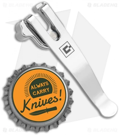 Clip & Carry SwissQlip Chrome Deep Carry Pocket Clip 4 Clip & Carry SwissQlip Chrome Deep Carry Pocket Clip - Image 2