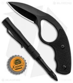 Colonel Blades NCO NoVz Fixed Blade Kit W/ Trainer & Pen (2.5" Black) -Swiz Knives Shop Colonel Blades NCO NoVs Fixed Blade Kit Trainer Black BHQ 89851 jr bottlecap