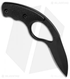 Colonel Blades NCO NoVz Fixed Blade Kit W/ Trainer & Pen (2.5" Black) -Swiz Knives Shop Colonel Blades NCO NoVs Fixed Blade Kit Trainer Black BHQ 89851 jr knife spine