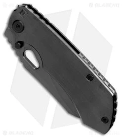 Custom Knife Factory Rotten EVO 3.0 Frame Lock Knife Black (4" Black DLC) -Swiz Knives Shop Custom Knife Factory Rotten EVO 3.0 Black DLC BHQ 176855 jr spine