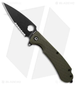 Daggerr Discover Knives Resident Liner Lock Knife Olive FRN (3.5" Black)