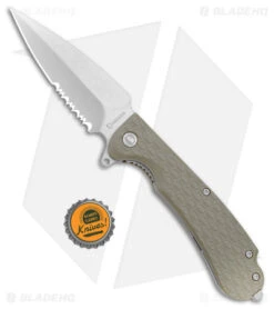 Daggerr Discover Knives Urban2 Liner Lock Knife Olive FRN (3.5" Stonewash) -Swiz Knives Shop Daggerr Discover Knives Wocket Olive SW WKFRNOLSWSR BHQ 180550 KC bottlecap
