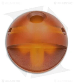 Damned Designs Amber Ultem Pac-Man Bead 7 Damned Designs Amber Ultem Pac-Man Bead -Swiz Knives Shop Damned Designs Pacman Bead BHQ 140043 td front