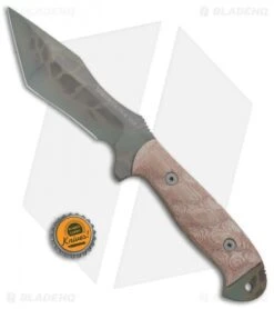 Dawson Knives Wraith Fixed Blade Knife Tan Micarta (5" Sandstone) -Swiz Knives Shop Dawson Knives Wraith Tan Micarta Sandstone BHQ 74781 jr bottlecap