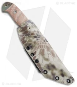 Dawson Knives Wraith Fixed Blade Knife Tan Micarta (5" Sandstone) -Swiz Knives Shop Dawson Knives Wraith Tan Micarta Sandstone BHQ 74781 jr sheath