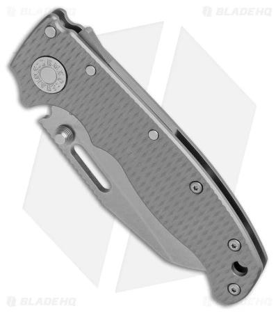 Demko Knives AD20.5 Shark Foot Shark Lock Knife Textured Titanium (3" SW 3V) 4 Demko Knives AD20.5 Shark Foot Shark Lock Knife Textured Titanium (3" SW 3V) - Image 2