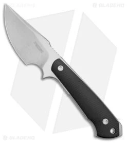 Dervish Knives Prima Fixed Blade Knife Black G-10 (3.5" Two-Tone)
