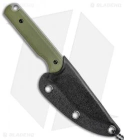 Ferrum Forge Pro Series Lackey Fixed Blade Knife Green G-10 (2.8" Stonewash) -Swiz Knives Shop Ferrum Forge Pro Series Lackey Green G 10 Acid SW BHQ 100467 jr sheath
