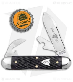 GEC Tidioute Cutlery Johnny On The Spot Pocket Knife Black Texdel (2.65" Satin) -Swiz Knives Shop GEC Tidioute Cutlery Johnny On the Spot Pocket Knife Black Texdel Satin BHQ 172987 jr bottlecap