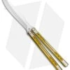 Heibel Knives Sapient Balisong Knife Gold Ano Two-Tone (4.25" Beveled SW) #66 -Swiz Knives Shop Heibel Sapient Balisong Gold Anodized TT Beveled Satin 66 BHQ 136064 jr