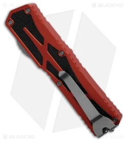 Heretic Knives Colossus OTF Automatic Knife Orange Aluminum (3.5" SW) -Swiz Knives Shop Heretic Knives Colossus OTF Automatic Knife Orange Aluminum 3in SW BHQ 181718 td side