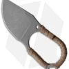Jake Hoback Jeremiah Johnson Fixed Blade Knife Brown Cord Wrap (2" Stonewash) -Swiz Knives Shop Hoback Knives Jeremiah Johnson JJ Neck Knife FDE Wrap SW BHQ 118007 jr