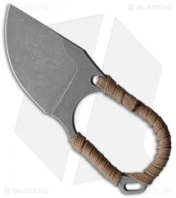 Jake Hoback Jeremiah Johnson Fixed Blade Knife Brown Cord Wrap (2" Stonewash)
